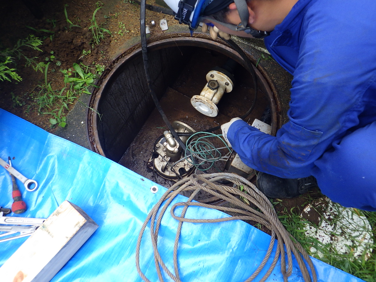 井水ポンプ更新